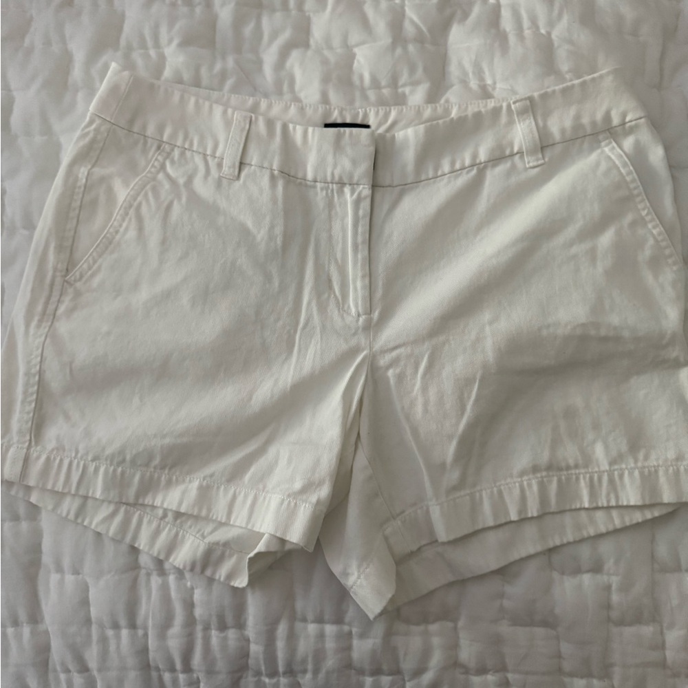 J. Crew White Bermuda Shorts Classic Cotton Design
